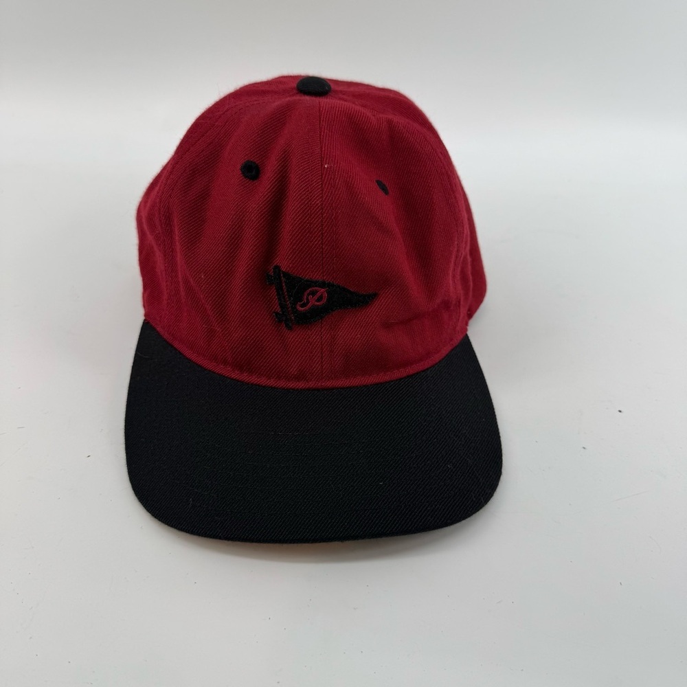 Primitive Skateboarding Snapback Hat Red Adjustable Embroidered